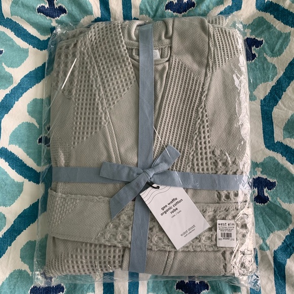 West Elm Other - NWT West Elm Robe | Geo Waffle Organic Cotton